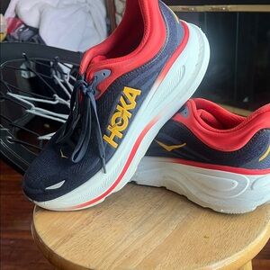 Hoka Navy, Red & Yellow Performance Running Shoes